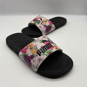 PUMA Womens Cool Cat 2.0 Floral Paradise Slide Sandals